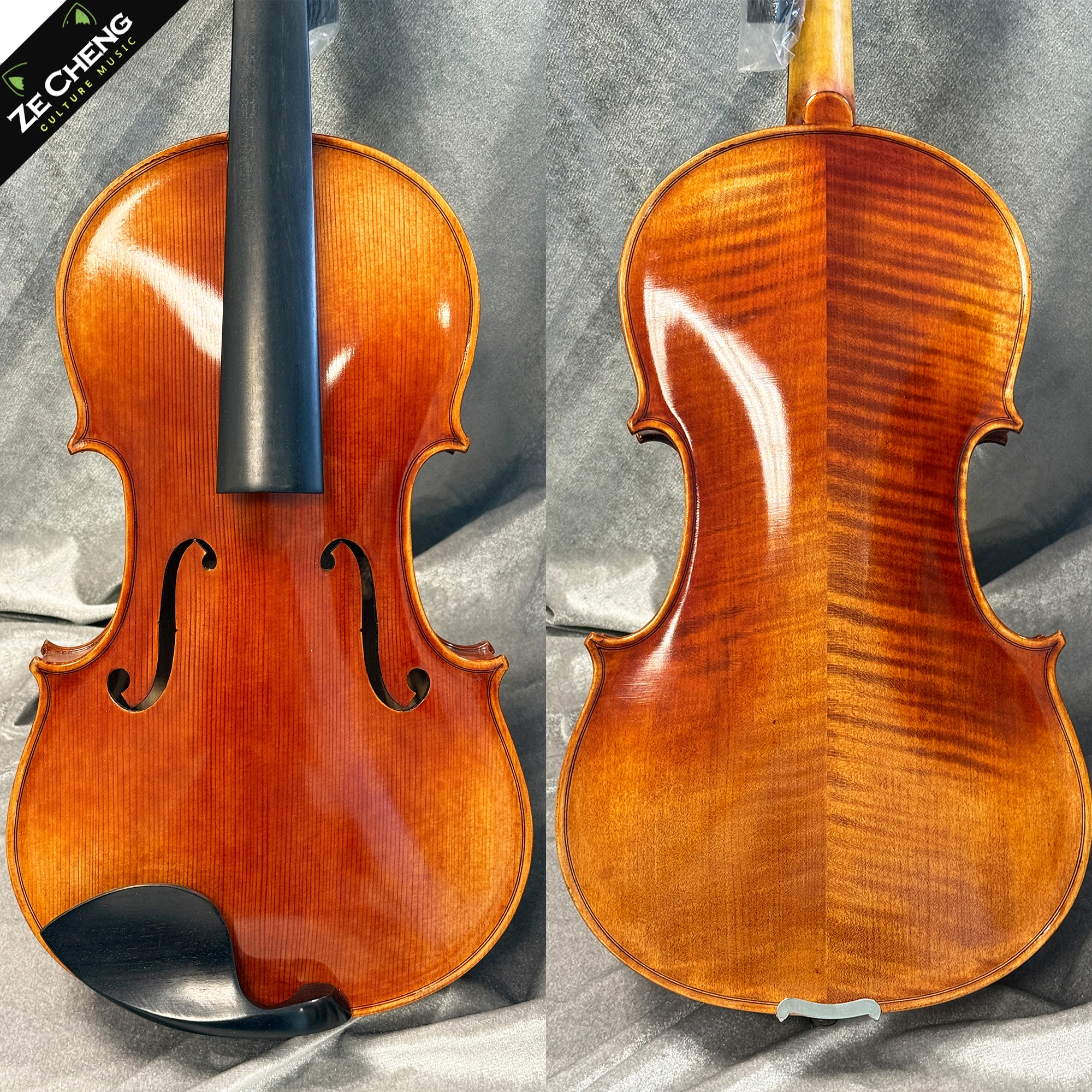 Professional 16 Inch Viola Outfit, Complete Set with Case/Bow/Shoulder Rest/Strings, Perfect for Concert & Stage