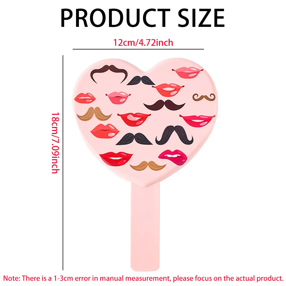 Handheld Makeup Mirror Portable Eyelash Extension Mirror For Women and Girls Face Small Mirrors Cosmetic Beauty Tabletop Tool