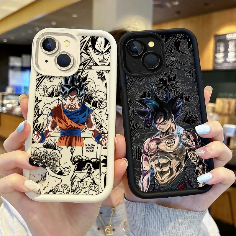 D-Dragon Balls Anime Phone Case for iPhone 16 15 14 13 12 11 Pro Max 16 15 14 8 7 Plus X XS Max 8 7 FE Silicone Shockproof Cover