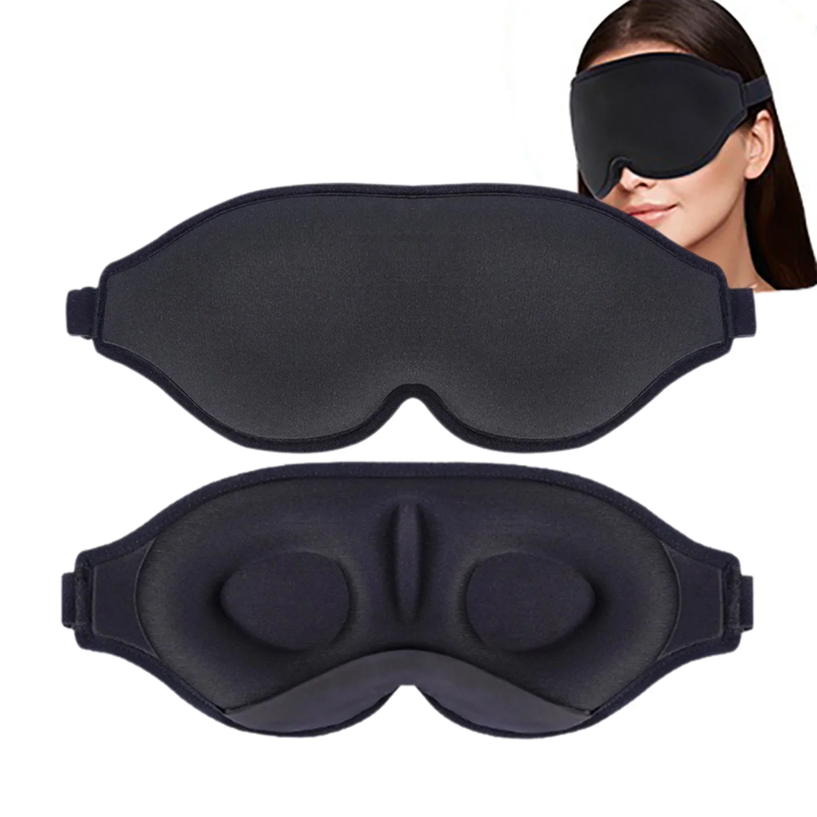 

3D Sleeping Mask Lights Blockout comfortable Soft Padded Rest Aid Sleep Eye Mask Cover for Shade Blindfold Eyepatch