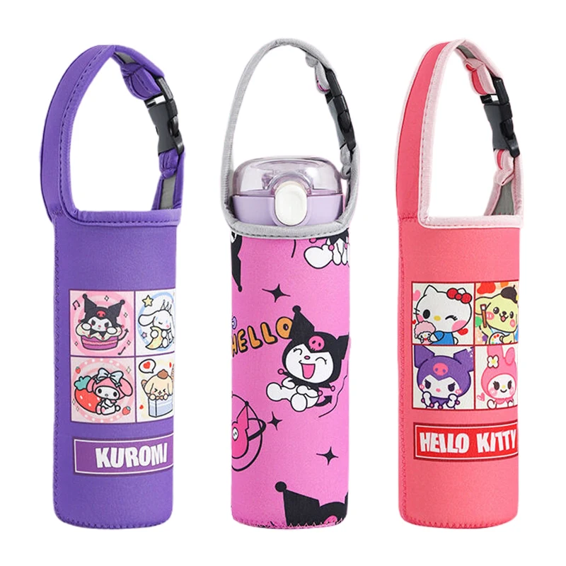 

Sanrio Water Bottle Cover Vacuum Cup Sleeve Useful Insulated Bag Portable Neoprene Pouch Holder Outdoor Sport Camping Accessorie