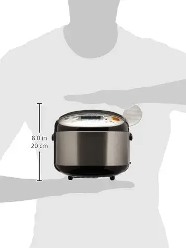 NS-LGC05XB Micom Rice Cooker & Warmer, 3-Cups (uncooked), Stainless Black