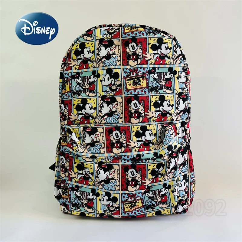 Mochila mickey infantil disney, mochila estudantil impermeável, moda cartoon, marca de luxo, nova