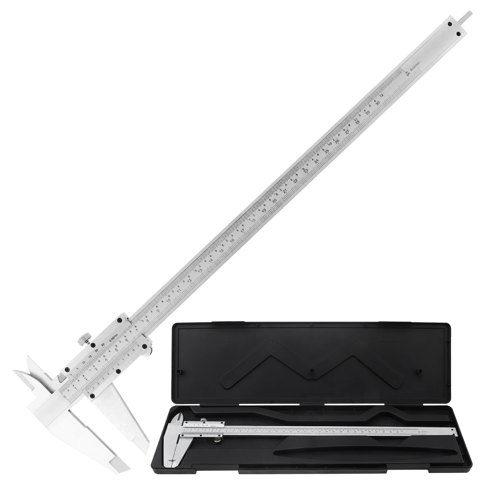 0–150 mm/200 mm/300 mm 0–6 Zoll/8 Zoll/12 Zoll metrischer und imperialer Doppelskala-Messschieber aus Kohlenstoffstahl, 3 Größen optional – Detail 22