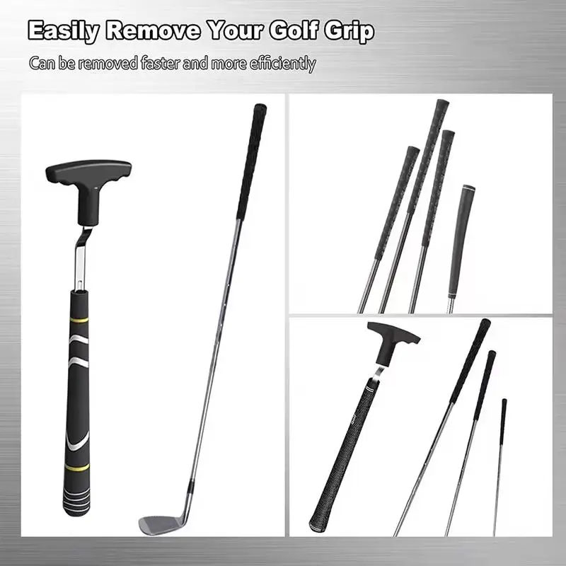 

Инструмент для снятия грипов для гольфа с многоразовым использованием, V-образный съемник грипов для эффективного ремонта клюшек и легкой замены.