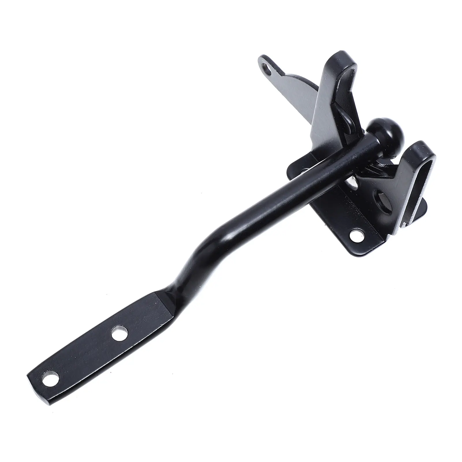 

1pc Iron Drawbolt Carbon Steel Self Locking Gate Latch For Wood Fence Lever Latch Automatic Metal Bolt Lock Fence