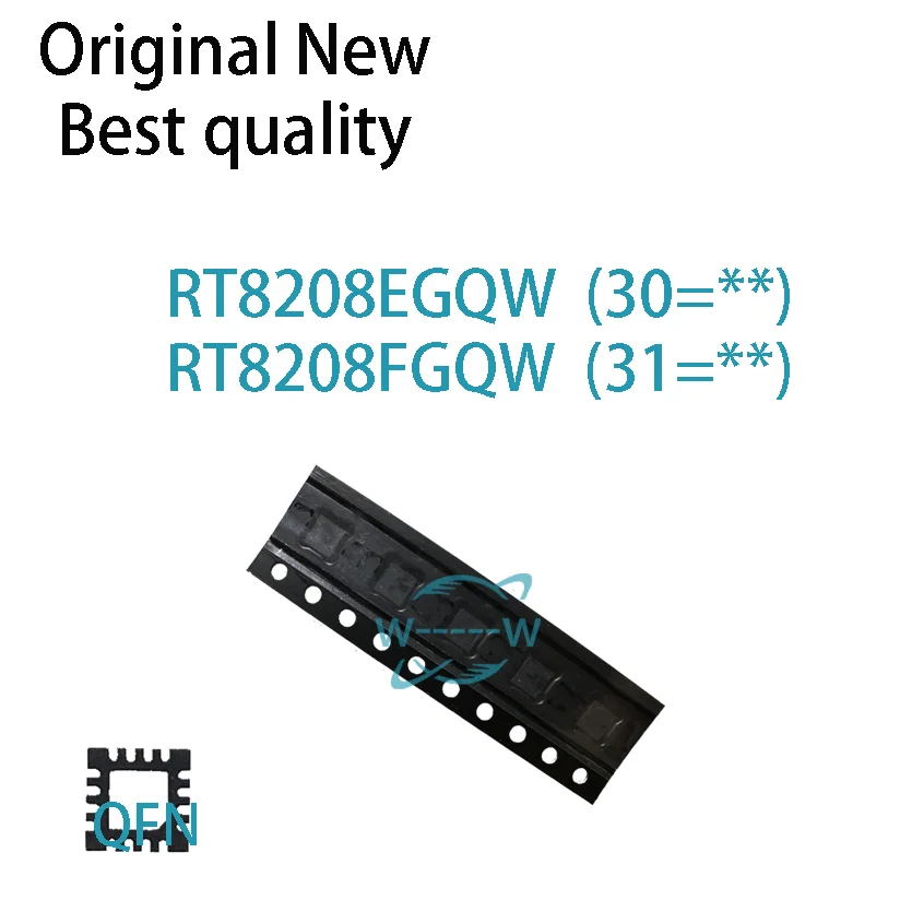 (10 PCS)NEW RT8208EGQW (30= ) RT8208FGQW  (31= ) RT8208E RT8208F QFN-16 IC Chip electronic