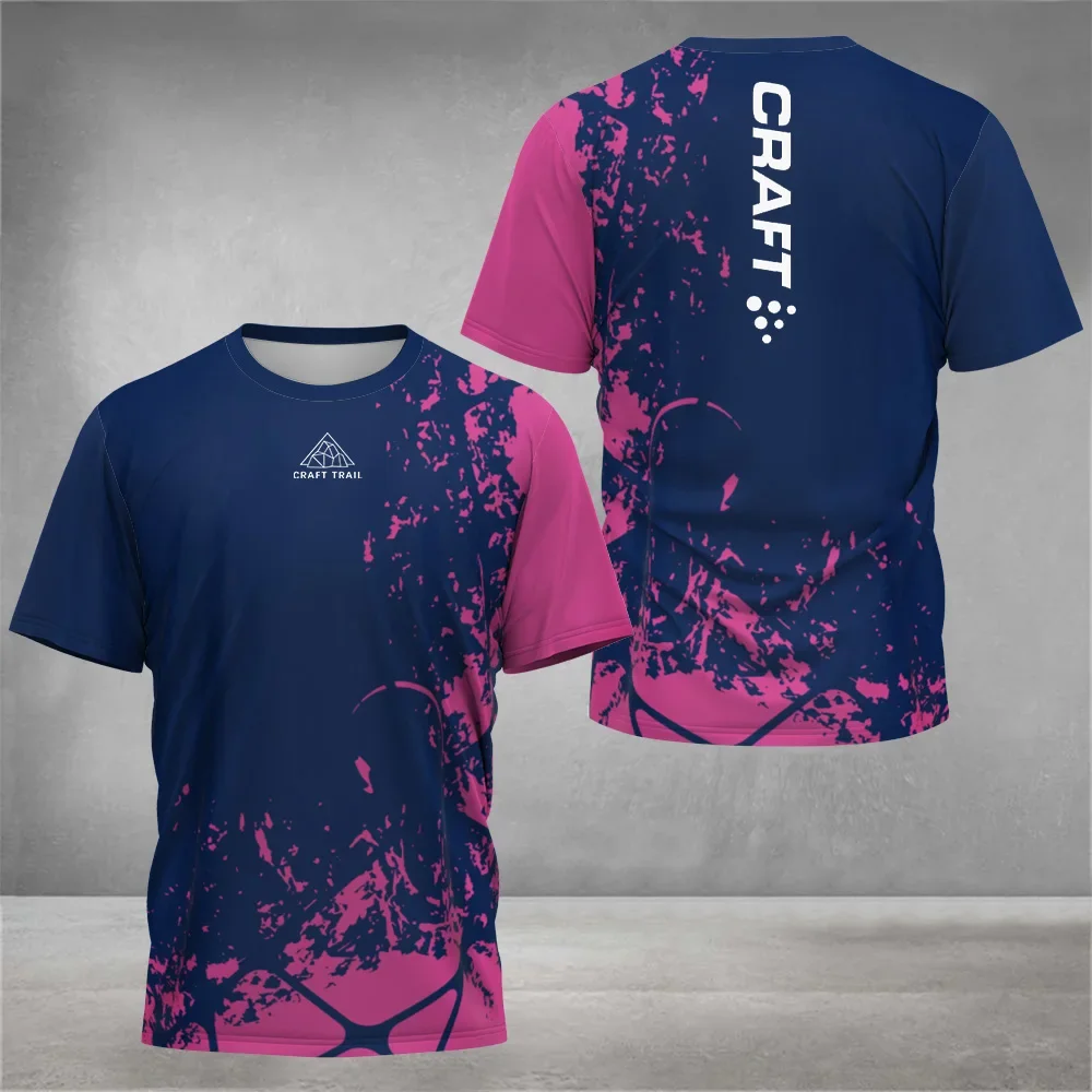 Fashion Tie-Dye Printed Crew Neck T-Shirt For Men 2024 Summer Men's Clothing New Quick-Drying Badminton Tennis Short Sleeve Top