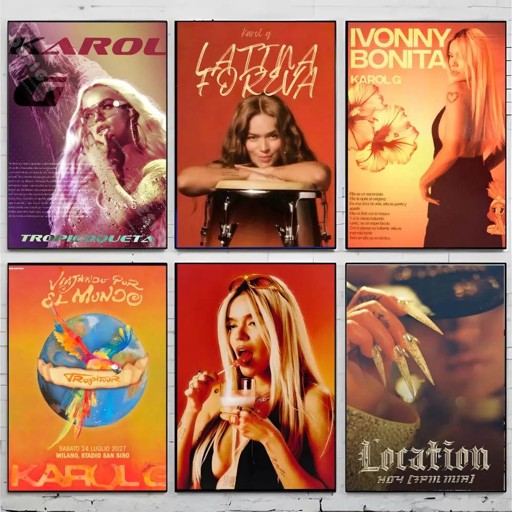 singer reggaeton K-Karol G Poster Top-tier Indoor room Decor Art & Household Decoration Presents