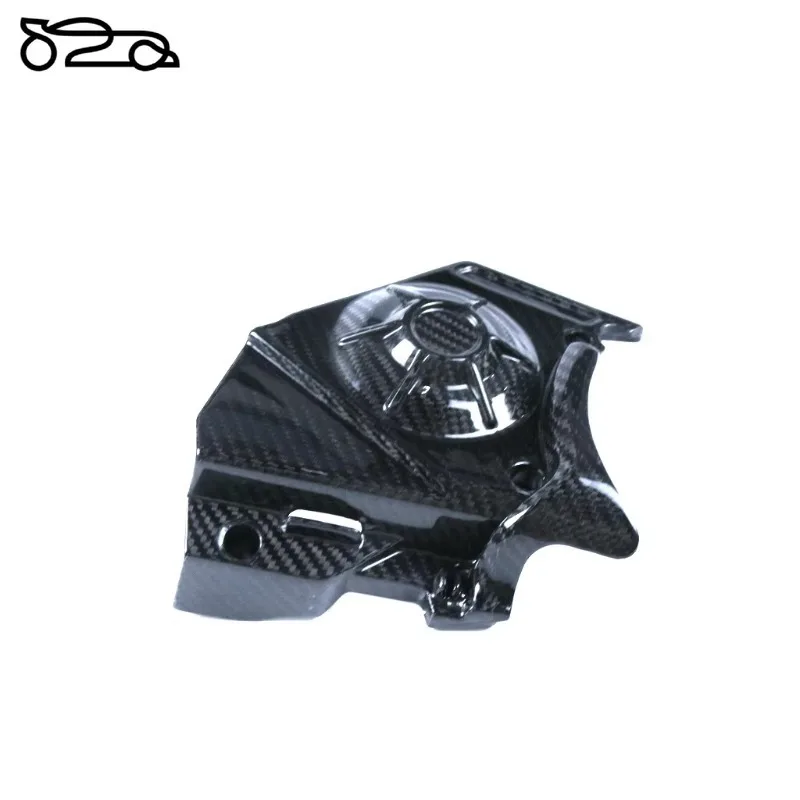 Modified 3K Carbon Fiber Sprocket Cove for Aprilia RS660 Motorcycle Small Chain Cover