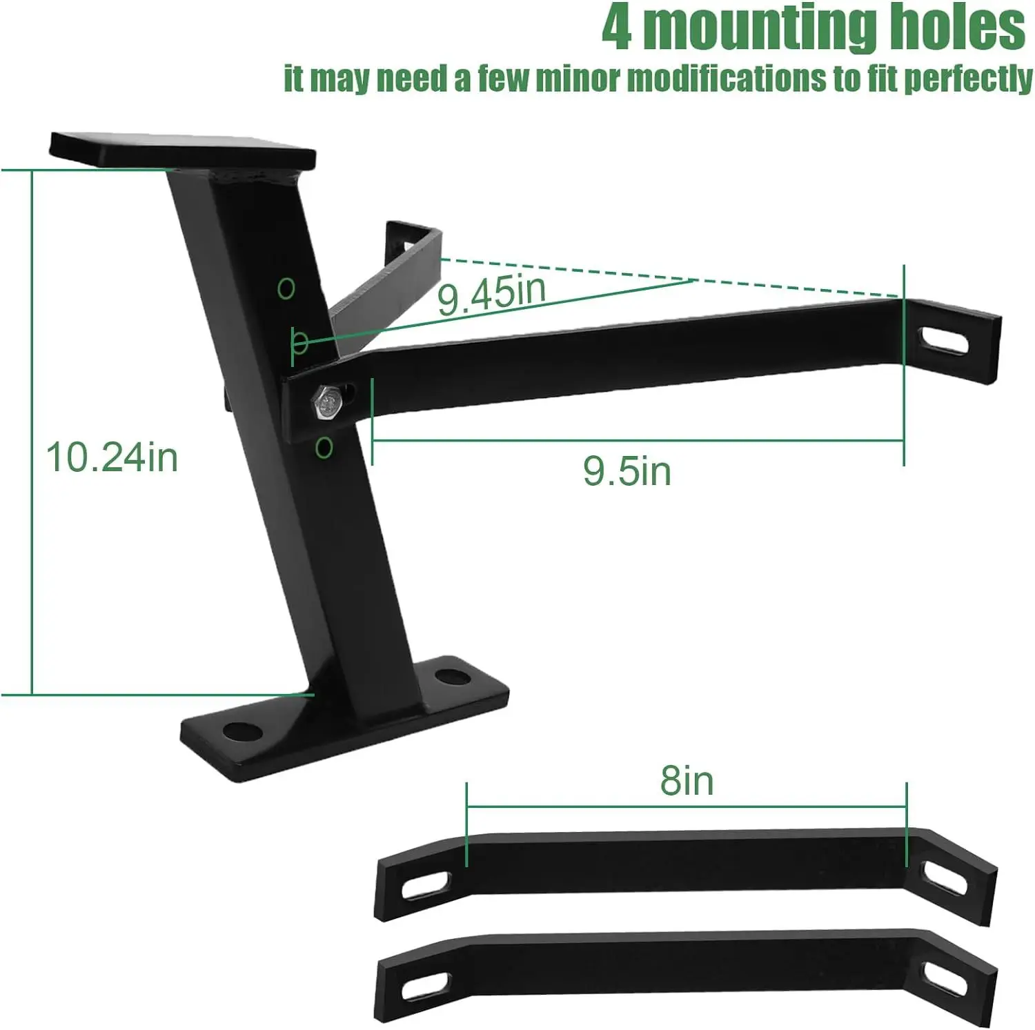 Lawn Mower Tractor Towing Hitch Garden Tools Multifunctional,Easy Hook Up Iron Black Garden Lawn Tow Mower Hitch Set