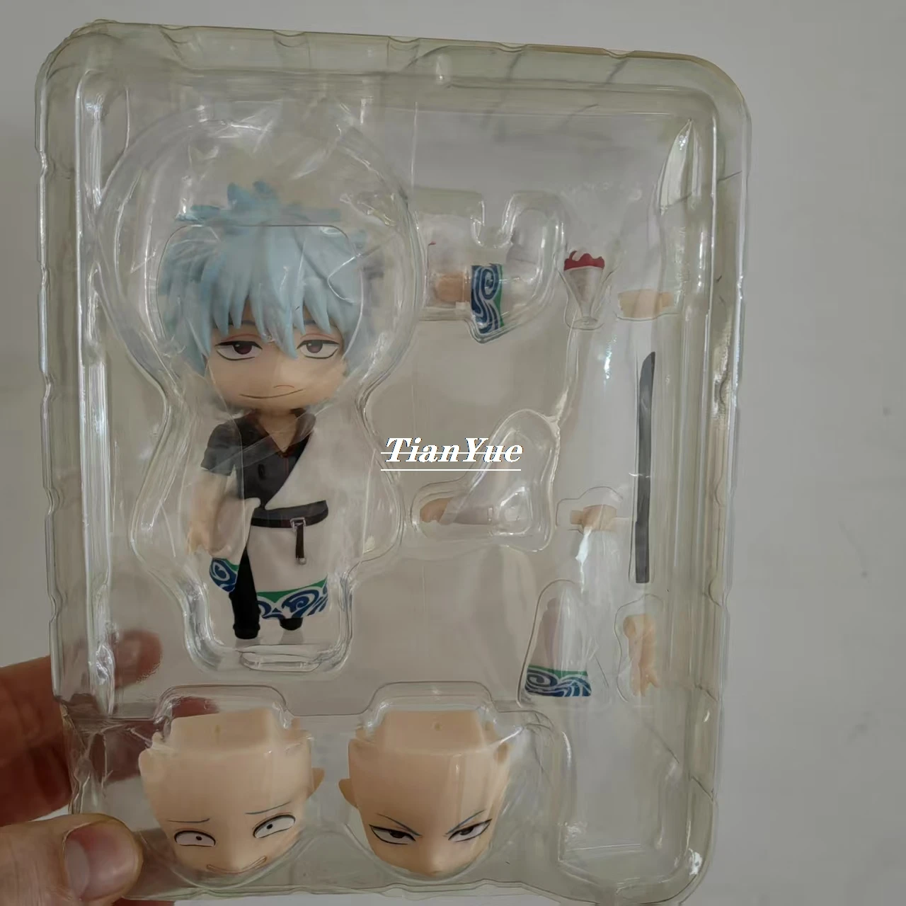 Anime Gintama Sakata Gintoki Cute character Articulated Figure Model Toys Christmas Gift 10cm