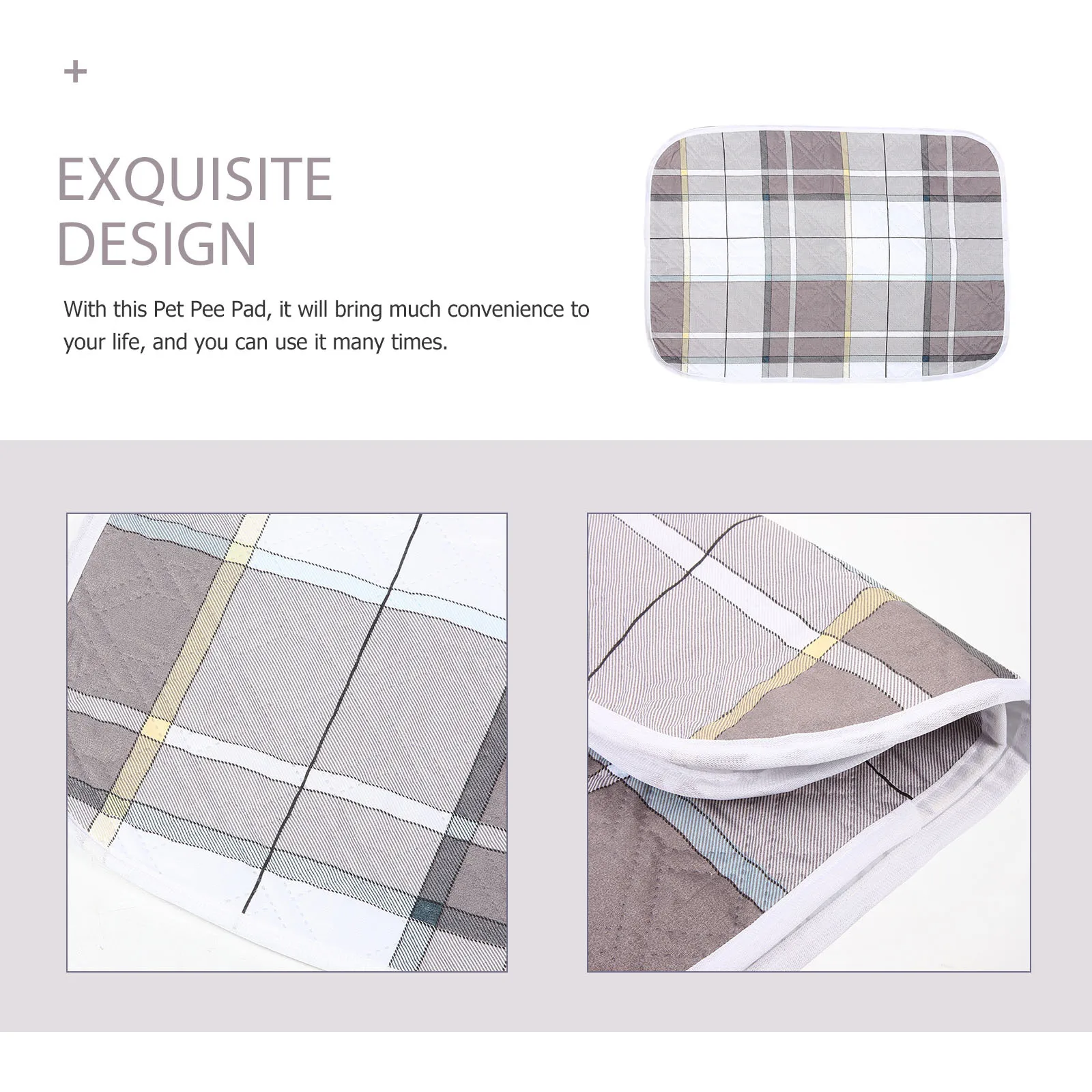 

Washable Pet Pee Pad Dog Indoor Soft Cushion Leakproof Absorbent Non-Slip Reusable Training Pads for Dogs Cats