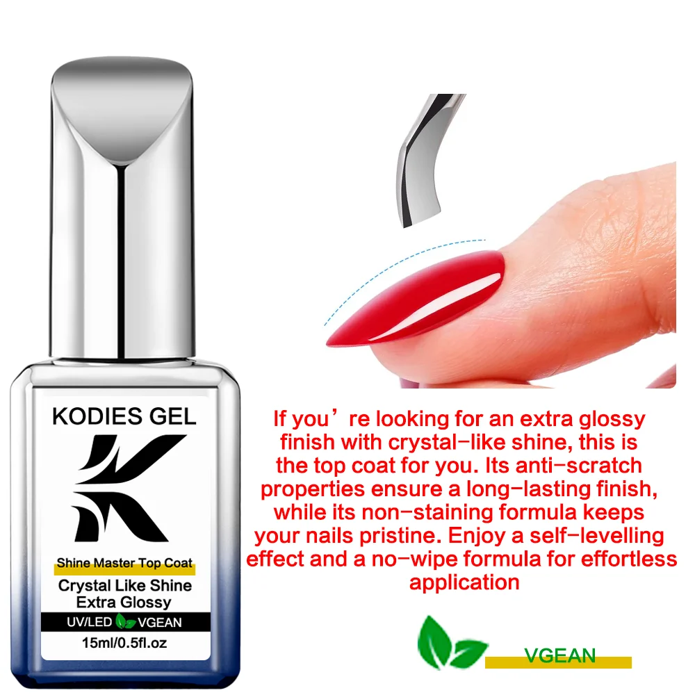 كوديس جل معطف فوقي سوبر تألق الأشعة فوق البنفسجية هلام مسمار البولندية إنهاء السدادة غطاء قاعدة معطف الأساس مانيكير رسومات أظافر صالون جودة