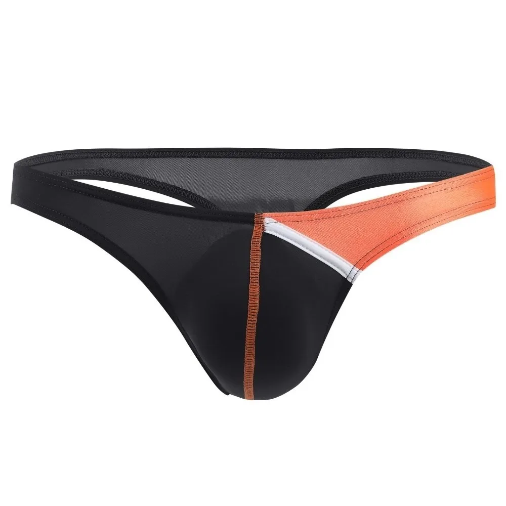 

Модные мужские трусы-брифы с лоскутным дизайном, тонкие, с низкой посадкой, мужское нижнее белье, трусы-стринги для мужчин