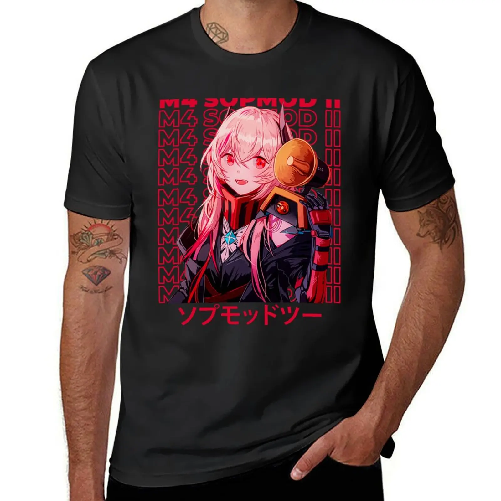 

M4 SOPMOD II - Dolls Frontline T-Shirt Aesthetic clothing heavyweights sports fans t shirts for men