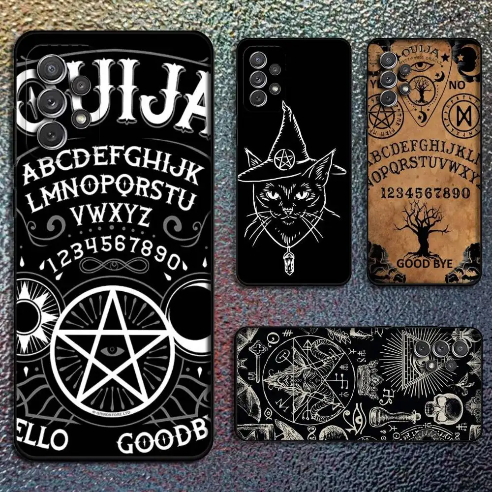 

Ouija Board Phone Case For Samsung S25,S24,S21,S22,S23,S30,Ultra,S20,Plus,Fe,Lite,Note,10,9,5G Black Cover
