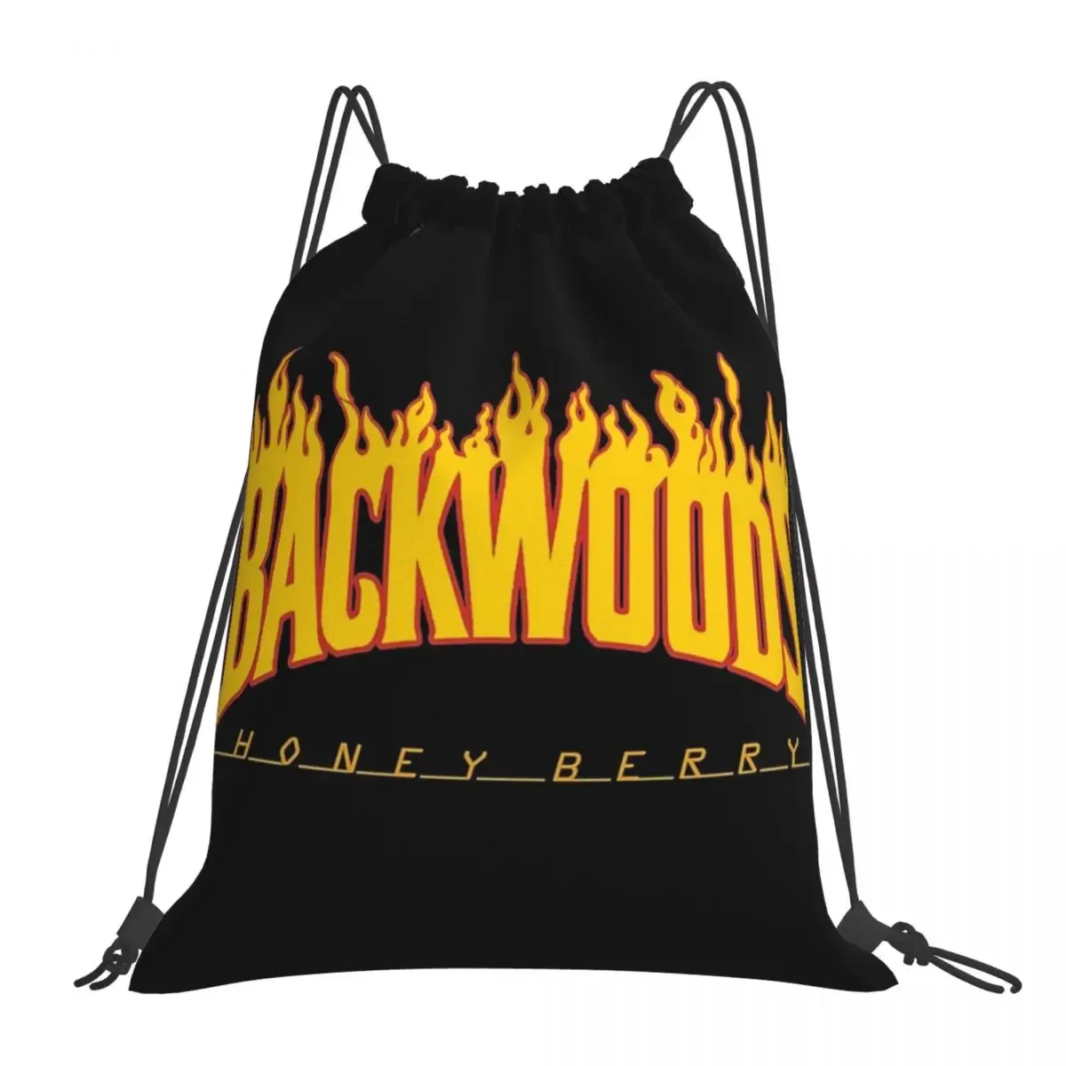 Backwoods Thrasher Hoodie Backpack Casual Portable Drawstring Bag Drawstring Bundle Pocket Sports Bag BookBag For Travel Student