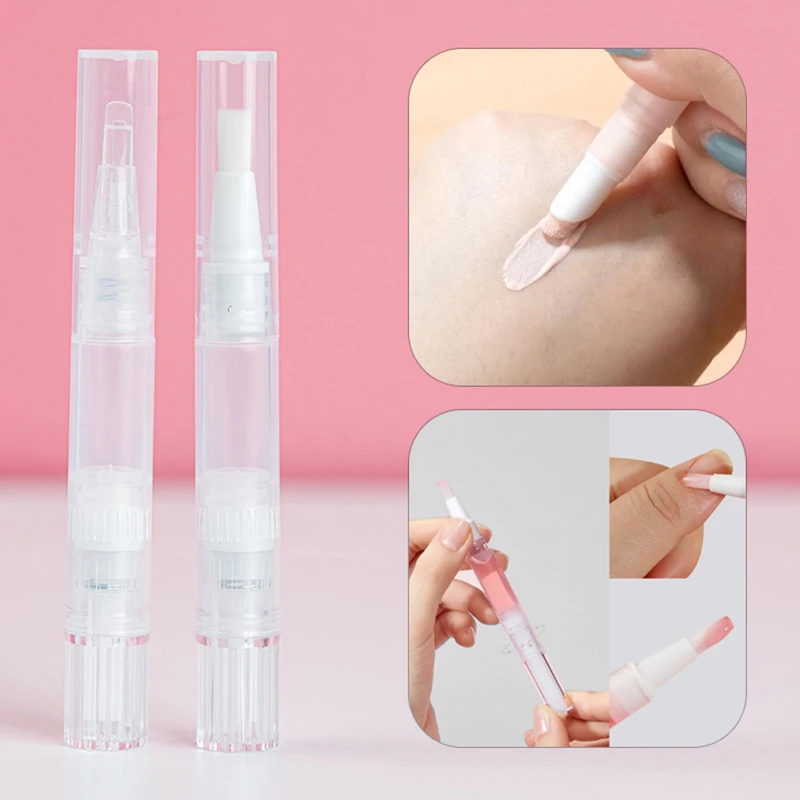 Portable 1.5/3ml/5ml Liquid Foundation Dispensing Pen Rotary Makeup Empty Bottle With Brush Travel Refillable Bottles