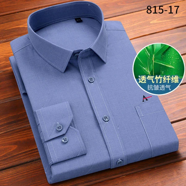 Nova 2022 stretch anti-rugas algodão camisas dos homens camisas de manga comprida para homens slim fit camisa social camisas