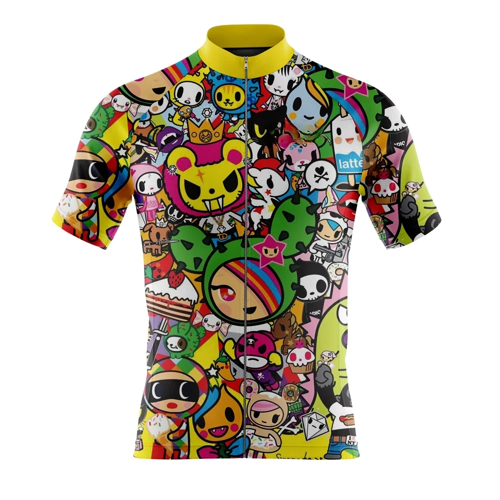 قمصان صيفية للرجال بأكمام قصيرة لركوب الدراجات سريعة الجفاف وقابلة للتنفس وخفيفة الوزن ملابس فريق الاحترافي #3