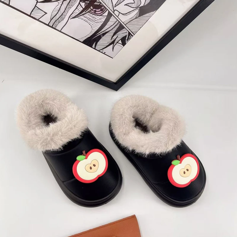 

Детская плюшевая обувь, непромокаемые детские ботильоны, теплые, удобные, зима 2029, новые короткие сапоги для мальчиков и девочек, мягкие мягкие ботинки с круглым носком