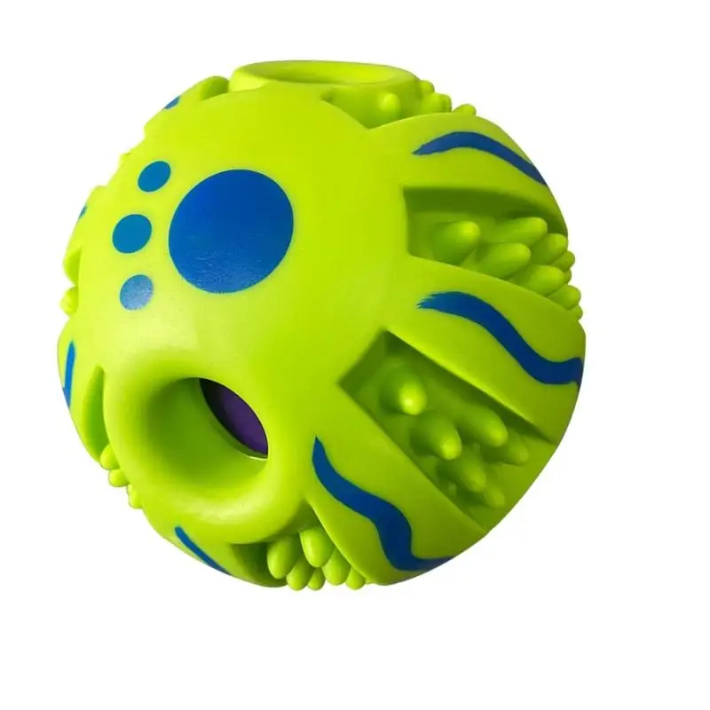 E8BD Dog Chew Toy With Squeaky Bounce Motion And Dental Health Features
