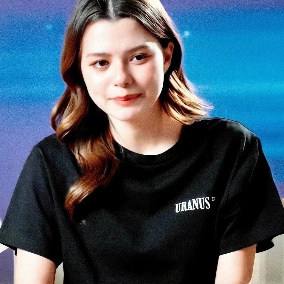 URANUS 2324 سلسلة FreenBecky نفس تي شيرت قصير الأكمام URANUS رسالة الصيف قطنية نقية علوية من القطن إلكتروني طباعة فرين ساروشا بيكي #6