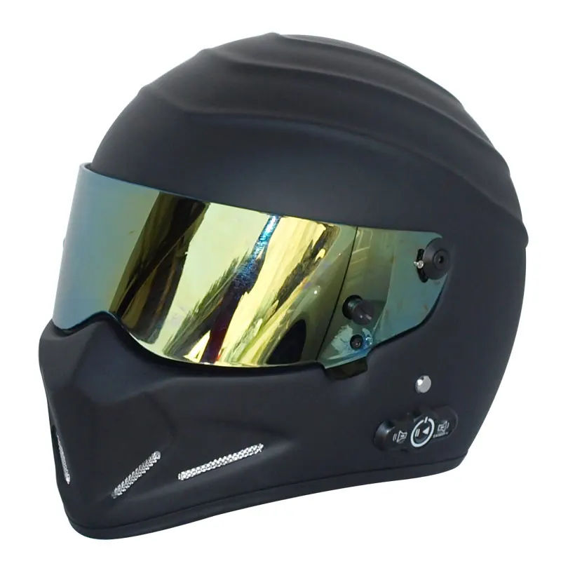 Full Face FRP Motorcycle Helmet DOT Motocross Helmet For Top Gear The STIG Helmet for SIMPSON 5 color Visor