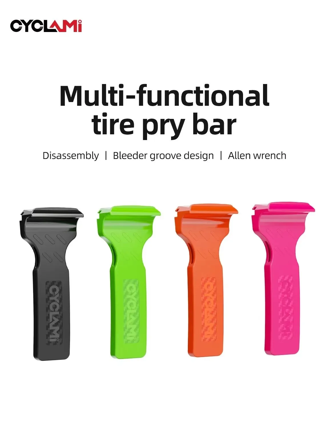 CYCLAMI – levier de réparation de pneus de vélo Portable, levier de démontage de pneus de vélo léger, outil de réparation de démontage rapide