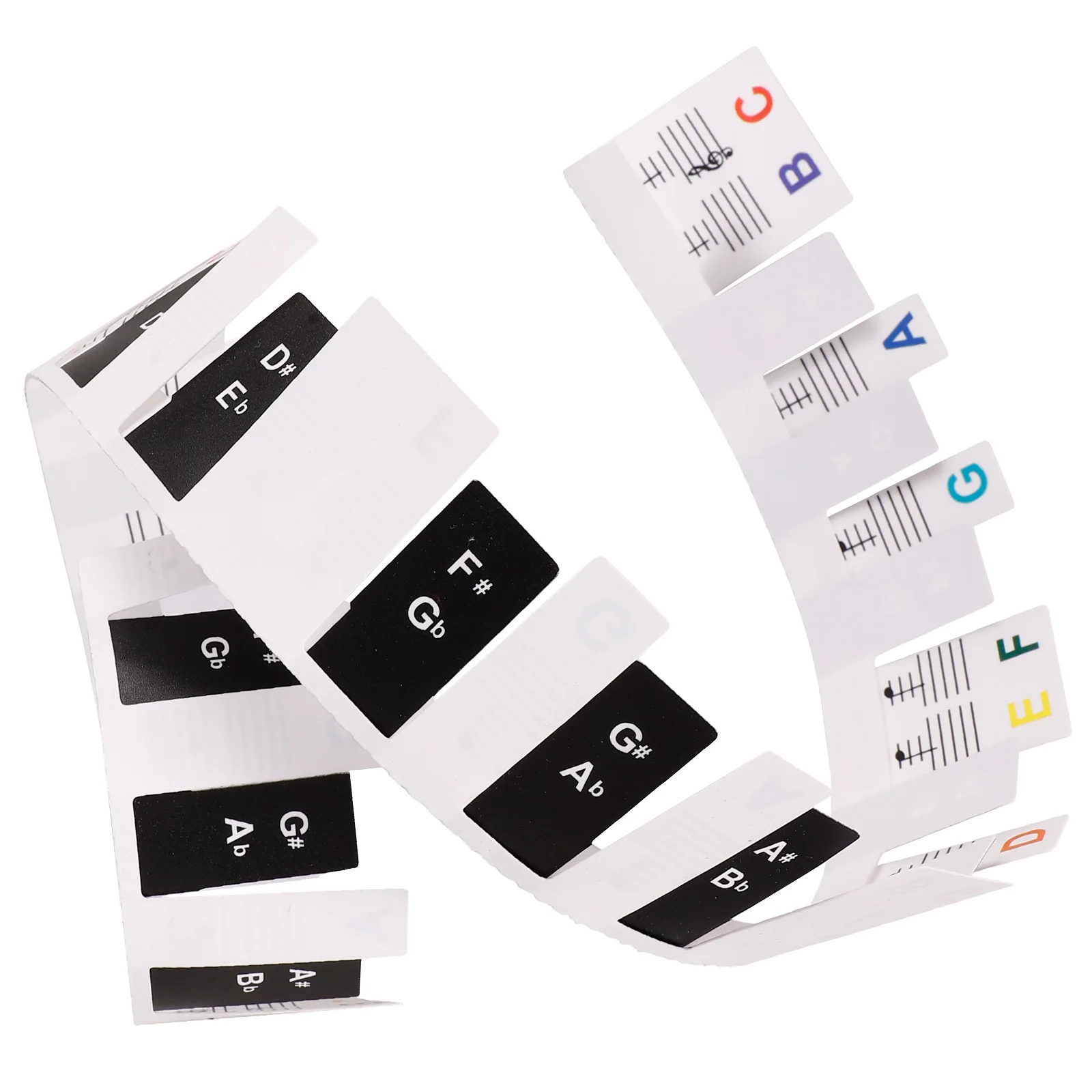 

Stickers Keys 61 Keys Removable Notes Labels for Keyboard Piano Notes Guide For Beginner Learning Supplies Piano Key Stickers