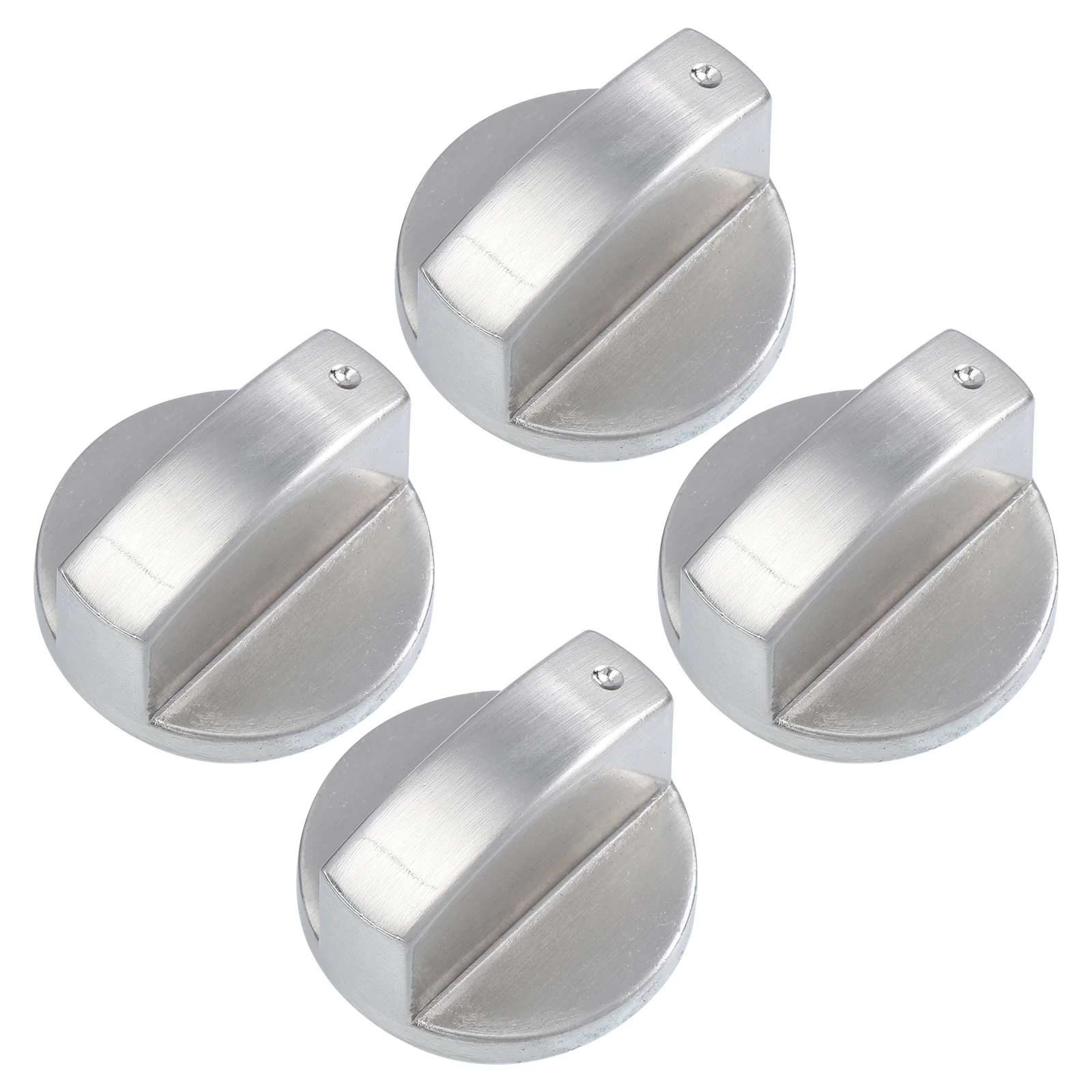 

4 Pcs Gas Stove Knob Oven Burner Control Metal Knobs Replacement Zinc Alloy Dial