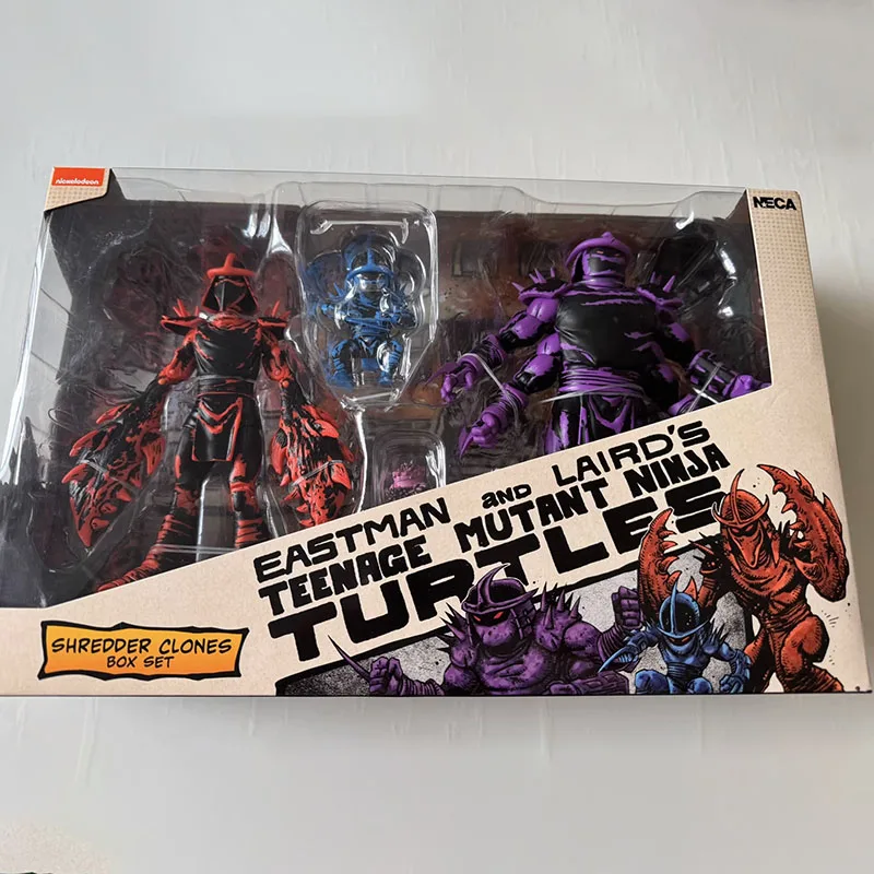 

NECA 54383 Shredder Clones 3 Pack Figure Teenage Mutant Ninja Turtle Action Figuras Comics Eastman and Laird's Model Original