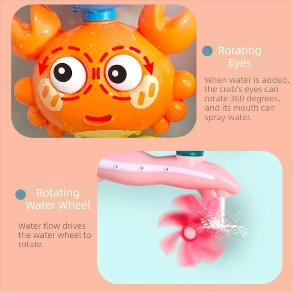 

Durable Sunction Cup Bath Rotating Function Cartoon Bath Shower Gift Rotating Water Wheel