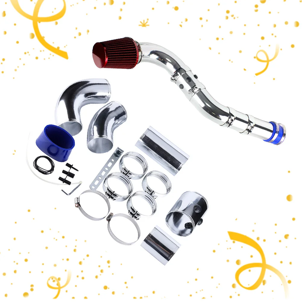 

1 set Universal 76Mm Aluminum Alloy Air Filter Kit Cold Air Intake System For Car Engine Protection Durable Intake Filter System