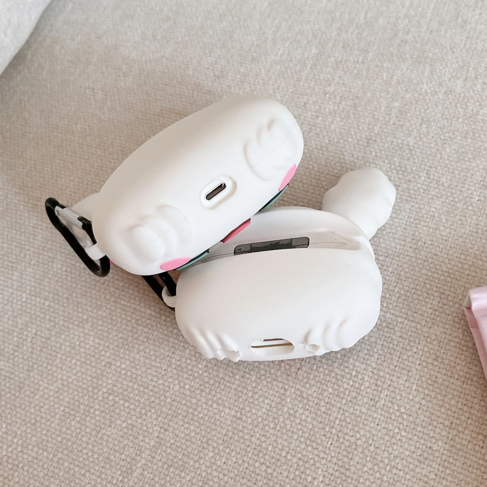 Tamagotchi Rabbit Game para Funda Airpods 4, Funda suave de silicona a prueba de golpes de Anime 3D para auriculares Airpods Pro 2 Funda