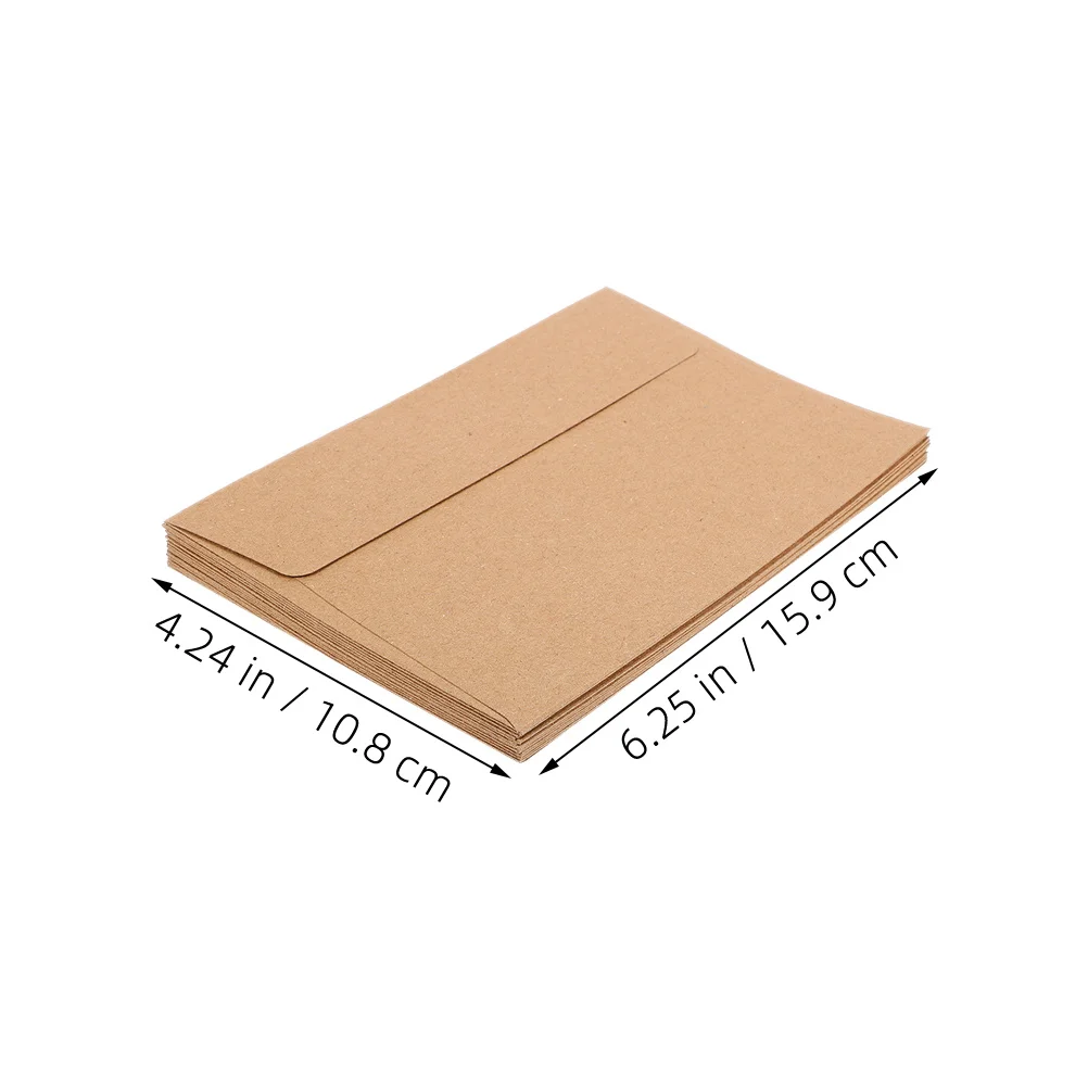 60Pcs Paper Envelopes Self Seal Wedding Invitations Letter Size Storage Pouches for Party Cards Business Envelope