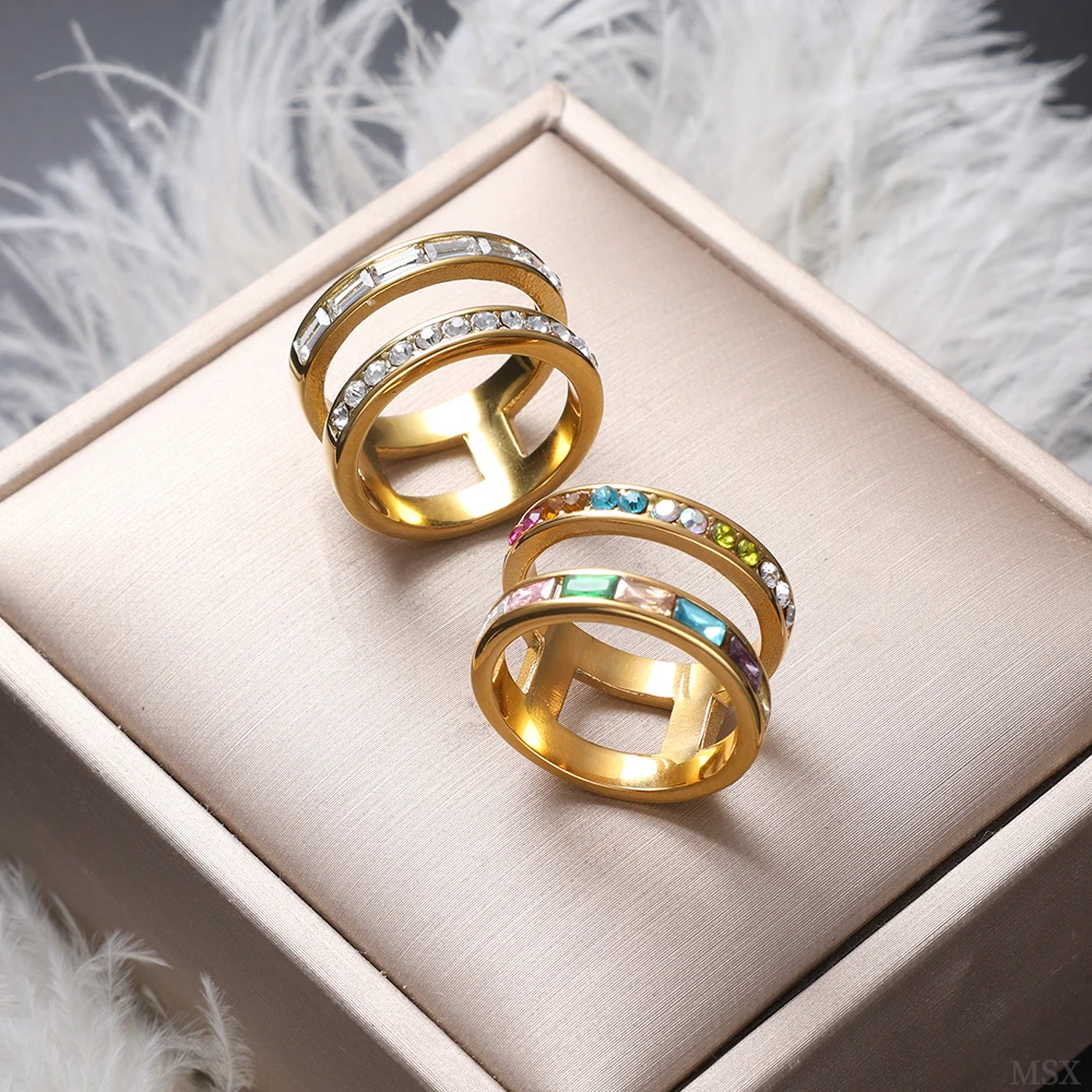 

Красочное инкрустированное кольцо с кубическим цирконом, роскошное благородное полое широкое кольцо, женское ювелирное изделие для банкета, свадьбы, вечеринки, кольцо на палец, подарок