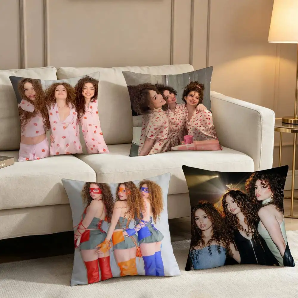 Hot K-Kalogeras S-Sisters Comfortable soft Pillow Case for Sofa Living Room Home office Decor and Protective Covers