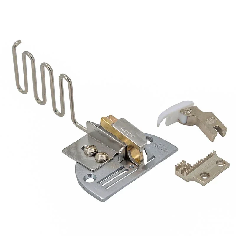 

#KS184-S Single Fold Edge Binder For Leather Or Plastic Single Needle Lockstitch Sewing Machine LP-2 With Presser Foot Feed Dog