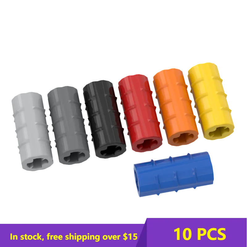 10PCS Bricks 6538 59443 Shaft Connector Brick Changeover  Building Blocks Parts Classic Brand Kids  Educational High-Tech Toys