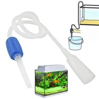 Semi-automatic Aquarium Clean Vacuum Water Change Changer Gravel Aquarium Simple Fish Tank Vacuum Siphon Pump Cleaner