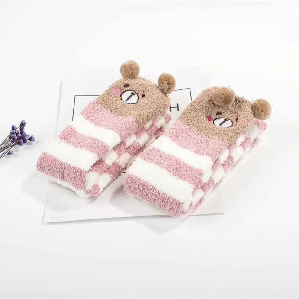 Modeling Compression Printed Kawaii Cute Sock Knee Animal Winter Long Thigh High Striped Warm Socks