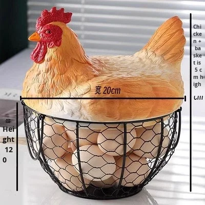 Creative New Home Fruit Basket Cute Art Storage Tabletop Ornament with Animal Pattern Resin Ornament