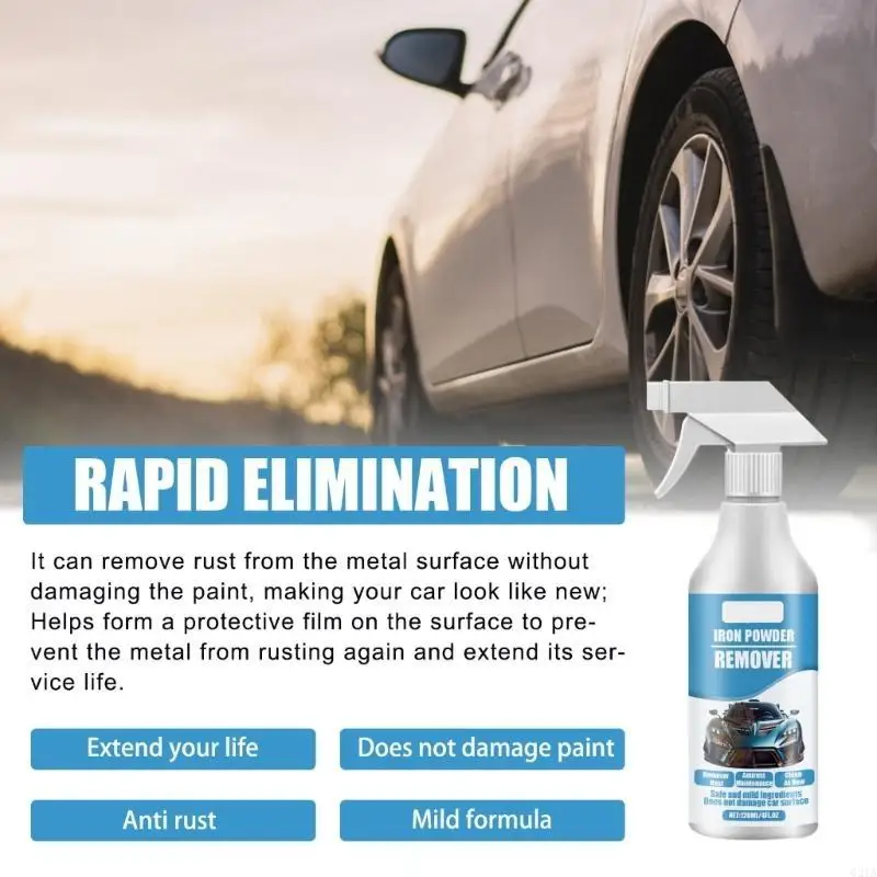 رذاذ مزيل جزيئات الحديد والصدأ للسيارة، 2025 ترقية مزيل الصدأ للمعادن، رذاذ مزيل الصدأ لإزالة الصدأ والحديد من