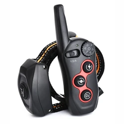 Dog Bark Training Collar 2-in-1, Rechargeable Dog Electric Shock Collar Waterproof, 400m, 1300 ft Remote Control, Pet Product