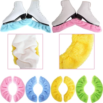 1 Paia Pattinaggio Su Ghiaccio Figura Lama di Skate Copertura Morbida Antipolvere Scarpe Da Skate Coperture Protezione Assorbimento D'acqua Assorbimento S/M//XL/XXL