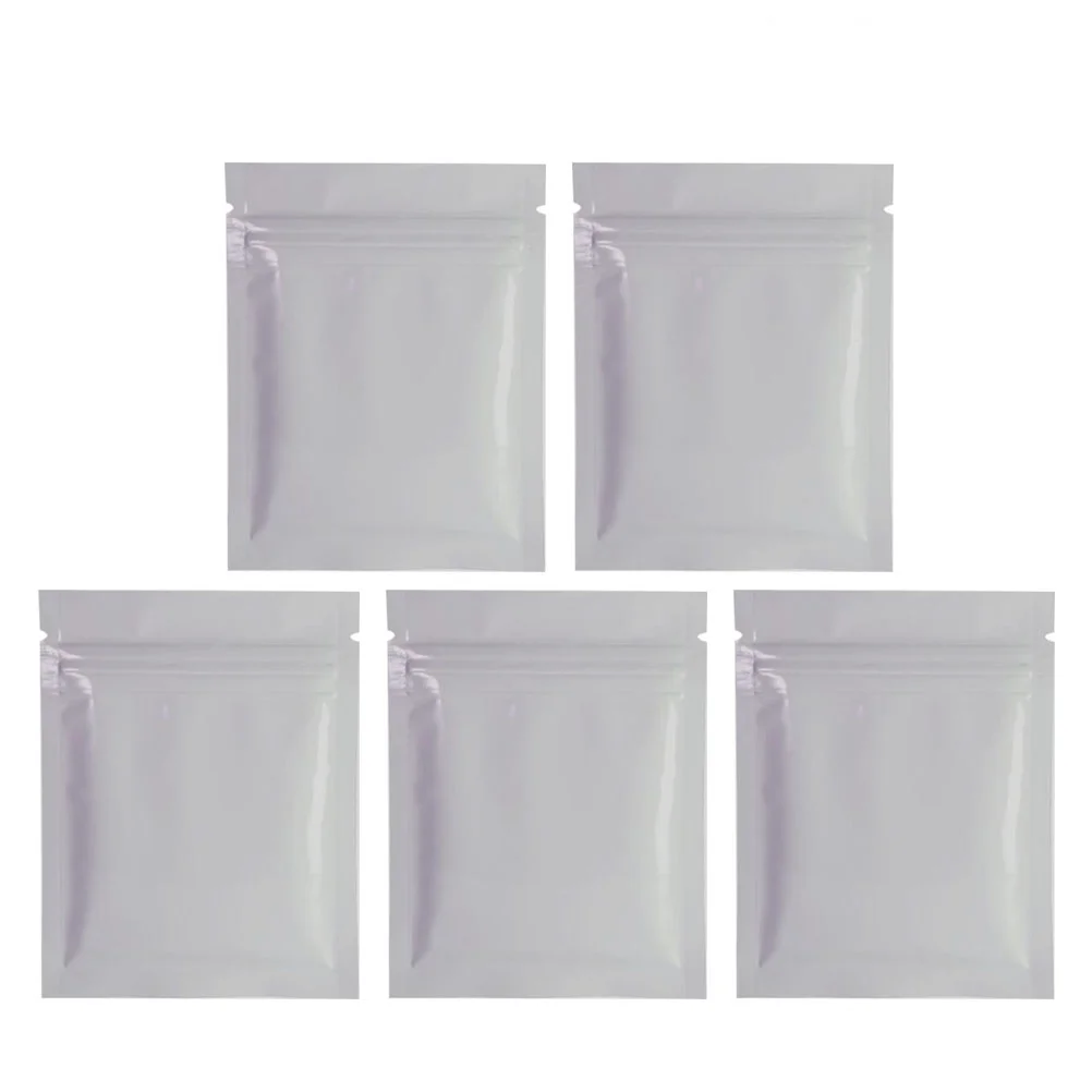 

100 Pcs Foil Bags Reusable Self Sealing Zipper Aluminum Foil Bags Food Storage Pouches Packaging Containers