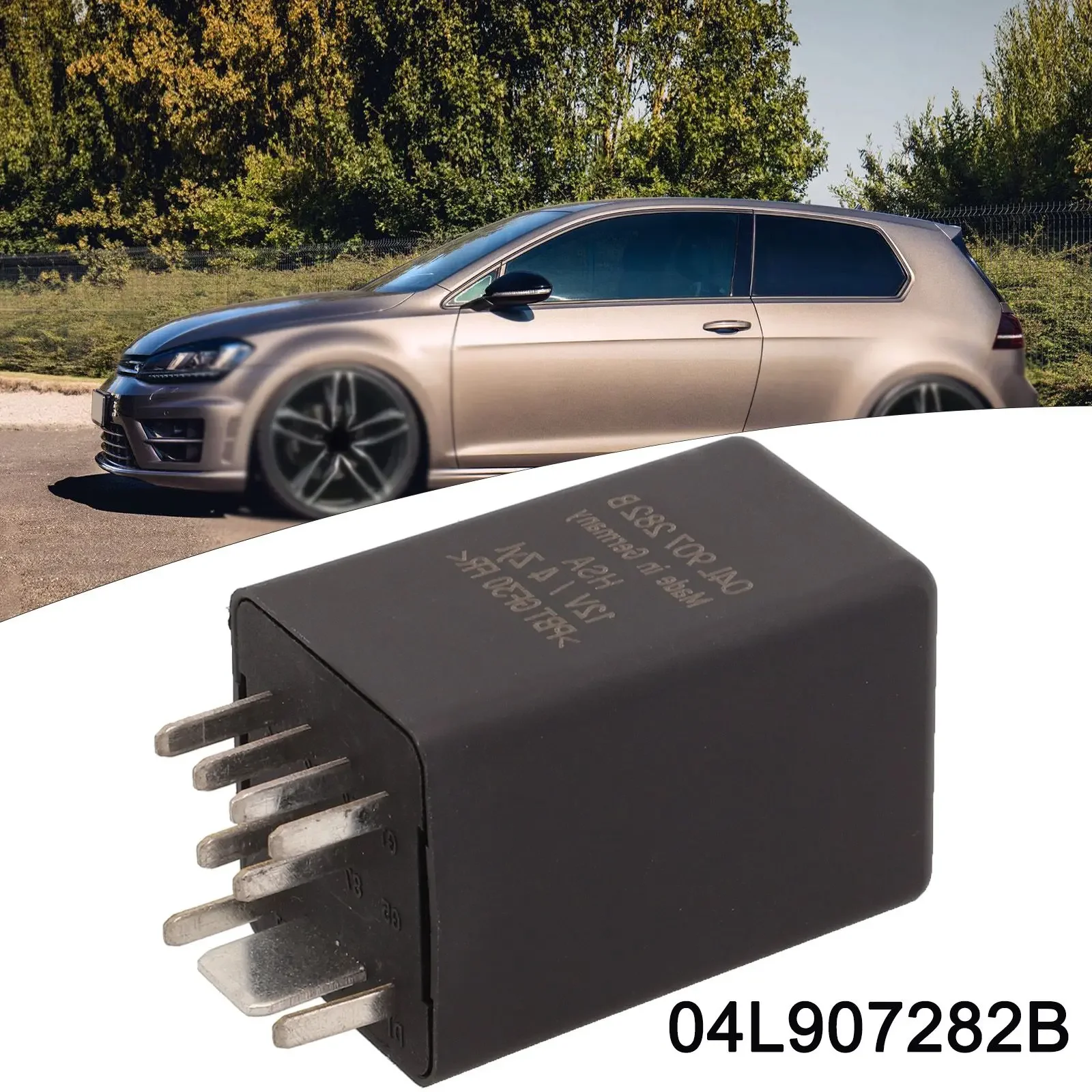

Colour Black 04L907282B Relay Replacement Installation Wear-resistant ABS Material Anti-corrosion High-quality Materials