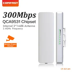 COMFAST Outdoor WiFi Bridge 3-5KM Long Rang Network Monitoring CPE Client Receive WIFI Signal Extender Transmission CF-E314N